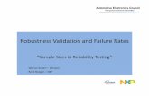 Robustness Validation and Failure Rates - aecouncil.comaecouncil.com/2014_AEC_W4_RobustnessValidationAnd... · Robustness Validation and Failure Rates ... would like the sampling
