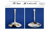 The Antique Spoon Collectors’ Magazine - … Antique Silver Spoon Collectors’ Magazine …The Finial… ISSN 1742-156X Volume 25/03 . Where Sold £8.50 January/February 2015