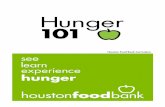 Hunger 101 Hunger 101 Houston Food Bank: Leading the Fight Against Hunger The Houston Food Bank (HFB), a private, nonprofit organization, is the largest source of food for hunger relief