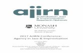2017 AJIRN Conference: Agency in Jazz & … about jazz and improvisation – particularly in terms of aesthetics, ... Ensemble Roles in the Contemporary Jazz Guitar Trio 4:40 Jonathan