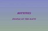 HITTITES - citizengracchus.com PEOPLE OF THE HATTI. HITTITES. HITTITE GODS ... LOCALS RELIGION. i700 BC -1200 BC 1m rial Period Zalpa AN URRITE lalakÅ. 1649BC ködèsh