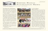 EMPIRE R FOUNDATION NEWS - Empire Ranch Foundation · Published by the Empire Ranch Foundation, ... western heritage and education center. Donations to the Foundation ... Wade & Alison