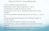 Topics for Test #2 Vectors/Projectile - Jay Mathy Science ... for Test #2 Vectors/Projectiles 1.Vector