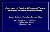 Overview of Contract Payment Types and Rate Schedule ...ftp.txdot.gov/pub/txdot-info/des/presentations/desbrgconf07... · Overview of Contract Payment Types and Rate Schedule Development