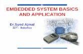 EMBEDDED SYSTEM BASICS AND APPLICATIONajlontech.com/e1.pdf · A small scale embedded system may not need an RTOS. 8. ... 4004 and 4040 4 bit in early 1970 by Intel ... The 80186 &