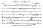 Claude Debussy. Suite No.1 for Wind .Title: Claude Debussy. Suite No.1 for Wind quintet. Author: