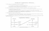 Federal Legislative History - University of Notre Damelawlib/students/FedLegisHistguide.pdf · Federal Legislative History A. The purpose of legislative history research: 1. To monitor