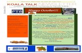October - Koala Talk Newsletter - Indian Prairie - Koala Talk Newsletter Updated...KOALA TALK NEWSLETTER