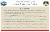 Grant Oversight Using Data Analytics - NSF Oversight Using Data Analytics WELCOME! Time . We will begin promptly at 2pm Eastern Time and end at 4pm Eastern Time. Webinar Audio