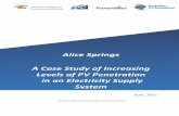 Alice Springs High PV Penetration Case Study Report - APVIapvi.org.au/.../Alice-Springs-High-Penetration-PV-Case-Study-Report... · 4 THE ALICE SPRINGS ELECTRICITY ... The case study