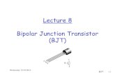 Lecture 8 Bipolar Junction Transistor (BJT)eng.staff.alexu.edu.eg/.../fall_2017/Lecture_8_BJT.pdf · Introduction to Bipolar Junction Transistor (BJT) ... Amplifiers Electronic switches