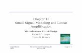 Chapter 13 Small-Signal Modeling and Linear Amplificationee255d3/files/MCD4thEdChap13... · Chapter 13 Small-Signal ... Transistor Amplifiers BJT Amplifier (cont.) ... • Basic relationship