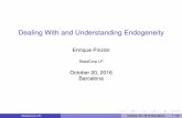 Dealing With and Understanding Endogeneity · Dealing With and Understanding Endogeneity Enrique Pinzón ... We want to explain graduation rates for different school districts ...