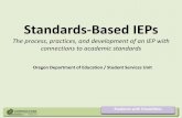 Standards-Based IEPs - oregon.gov · Session Objectives •Gain a in-depth understanding of standards based IEPs (SBIEP). •Learn about practices, strategies, and tools for developing