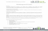 Risk Management Procedure - Skillset | education …skillset.com.au/.../uploads/2017/05/Risk-Management-Procedure.pdf · This Risk Management procedure is an integral part of ...