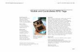Visible and Controllable RFID Tags and privacy risks associated with RFID, such as tracking people’s location, eavesdropping on communications between tags and readers, and cloning
