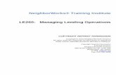 Managing Lending Operations - Community Development …38) Managing... · 2016-06-01 · ... organizing and effectively managing the loan operations ... staffing models, technology,