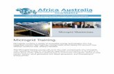 Microgrid Training. - Africa Australia Conferenceafricaaustraliaconference.com/.../09/Microgrid-Training.pdfAudience Microgrid training is a 2-day course designed for: ! All individuals