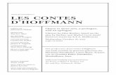 les contes JACQUES OFFENBACH d’hoffmann · The 274th Metropolitan Opera performance of Wednesday, October 18, 2017, 7:30–11:10PM les contes JACQUES OFFENBACH’S d’hoffmann