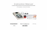 Instruction Manual: Portable Colorimeter · Chlorine, Free & Total ... handling of meter, and others, have to be taken into consideration. ... Instruction Manual: Portable Colorimeter