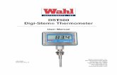 DST500 Digi-Stem Thermometer - Cloud Object … Digi-Stem Thermometer User Manual User Manual Toll Free 800-421-2853 Wahl Instruments, Inc. 234 Old Weaverville Road Asheville, NC 28804
