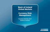 Bank of Ireland Global Markets Currency Risk Management · Bank of Ireland Global Markets Currency Risk ... Identifying FX risk ... Define ownership, roles & responsibilities 3.