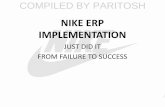 NIKE ERP IMPLEMENTATION - docshare02.docshare.tipsdocshare02.docshare.tips/files/22010/220103586.pdf · NIKE: SAP ERP TAKES OVER SAP AG and Siebel Systems for CRM Pilot testing of