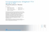 Coexistence Digital TV and LTE Application Note · Coexistence Digital TV and LTE Application Note Products: ... 2.2 3GPP LTE ... up to complete failure to receive the wanted signal.