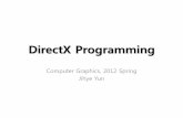 DirectX Programming - Computer Graphics and - SNUvplab.snu.ac.kr/lectures/12-1/graphics/06_DirectXProgramming(1).pdf · Programming with GPU •Various APIs and technologies –Graphics