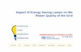 Impact of Energy Saving Lamps on the Power Quality of the … · Impact of Energy Saving Lamps on the Power Quality of the Grid VERMOGENSELECTRONICA EVENT ... Lighting Equipment ...