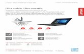 Ultra mobile. Ultra versatile. - Stellenbosch University€¦ · reliability since 1992 The gold standard in ® Lenovo™Black ThinkPad® YOGA 260 Lenovo™ recommends Windows. Ultra