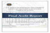 Final Audit Report · availability of FEHBP data ... (OPM) Office of the Inspector General (OIG), ... This statement applies to all subsequent recommendations in this audit