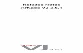 ArKaos VJ 3.6.1 Release Notes - LMP Lichttechnik · Table Of Contents Introduction and registration 1 1. About this document 1 2. Two different ArKaos VJ versions: MIDI and DMX 1