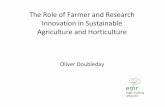 The Role of Farmer and Research Innovation in … Doubleday.pdf• Planting by Independent Contractors ... •Pre-harvest spraying ... East Malling Research Zero residue management
