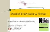 Electoral Engineering & Turnout€¦ ·  Electoral engineering 2 Structure I. Theoretical framework: • Multilevel model of electoral turnout II. Research design & evidence: