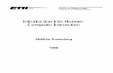 Introduction into Human- Computer Interaction · Introduction into Human-Computer Interaction Matthias Rauterberg 1998. user's perspective developer's perspective operator operation