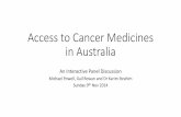 Access to Cancer Medicines in Australia - Home » COSA …cosacpgcourses.org.au/assets/COSA2014/2014-presentations/Powell2.… · Access to Cancer Medicines in Australia An Interactive