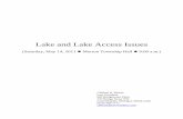 Lake and Lake Access Issues - Bloom Sluggett … H. Bloom Law Weathers 800 Bridgewater Place 333 Bridge Street NW Grand Rapids, Michigan 49504-5320 (616) 459-1171 cbloom@lawweathers.com