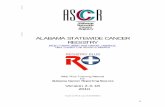 ALABAMA STATEWIDE CANCER REGISTRY - Alabama …adph.org/cancer_registry/assets/ALWebPlusManual2010.pdf · Publish an annual report within 24 months ... Conduct case finding and quality