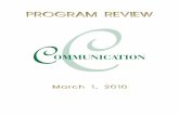 2010 Communication Program Review - Humboldt …. Communication is a fundamental part of being human; 2. Communication includes public speaking, but also includes nonverbal communication,