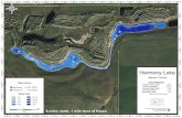 Harmony Lake - North Dakota Lake Mercer County Shoreline (miles) 3.1 Lake Statistics Surface Area (acres) 39.8 Volume (acre/feet) 417.4 Av erag D p th (f ) 10.4 Max Depth (feet ...