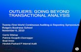 OUTLIERS: GOING BEYOND TRANSACTIONAL …raw.rutgers.edu/docs/wcars/21wcars/presentations/GilstrapHP.pdfCarrie Gilstrap Patricia Geugelin-Dannegger ... Purpose Audit Objectives Business