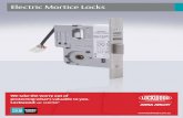 Electric Mortice Locks - Lockwood - Lockwood Australia · 2018-05-24 · Lockwood Product Catalogue Electric Mortice Locks 9 1300 LOCK P (1300 562 587) lockweb.com.au 3579 Series