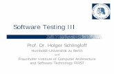 Software Testing III - Swansea Testing III ... and Software Technology FIRST. Outline of this Lecture Series ... Assignment of data flow attributes to the nodes of