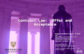 [PPT]Contract Law: Offer and Acceptance - University of … · Web viewContract Law The five essential elements of a contract are: An offer is made and accepted There is mutual intent