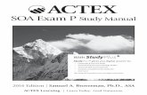 ACTEX - Actuarial Bookstore P Manual... · 2017-05-24 · ACTEX P Study Manual, 2016 Edition ACTEX is eager to provide you with helpful study material to assist you in gaining the