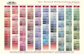 Six Strand Embroidery Floss - Colonial Patterns · Six Strand Embroidery Floss Color Chart ... 315 3747 827 803 3765 966 367 ... 904 733 677 745 919 3778 437 3021 414