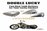 DOUBLE LUCKY - Custom Chrome LUCKY Two New Tank Options . for Your Lucky Sucker! 641911 600158