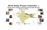 2018 Daily Prayer Calendar for - Beyondreached.combeyondreached.com/wp-content/uploads/2017/02/2018-South-Asia-UPG...2018 Daily Prayer Calendar for South Asia largest LR-Unreached