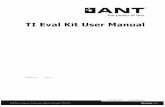 TI Eval Kit User Manual - THIS IS ANT · TI Eval Kit User Manual ... publication may be reproduced or transmitted in any form or by any means including electronic ... including Integrated